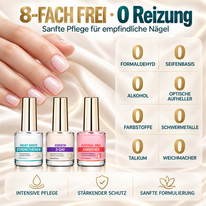 💜💅 Fliederfarbener Glanz-Nagelhärter | Leichtes Serum spendet Feuchtigkeit, stärkt die Nagelplatte & reduziert das Risiko von Nagelschäden