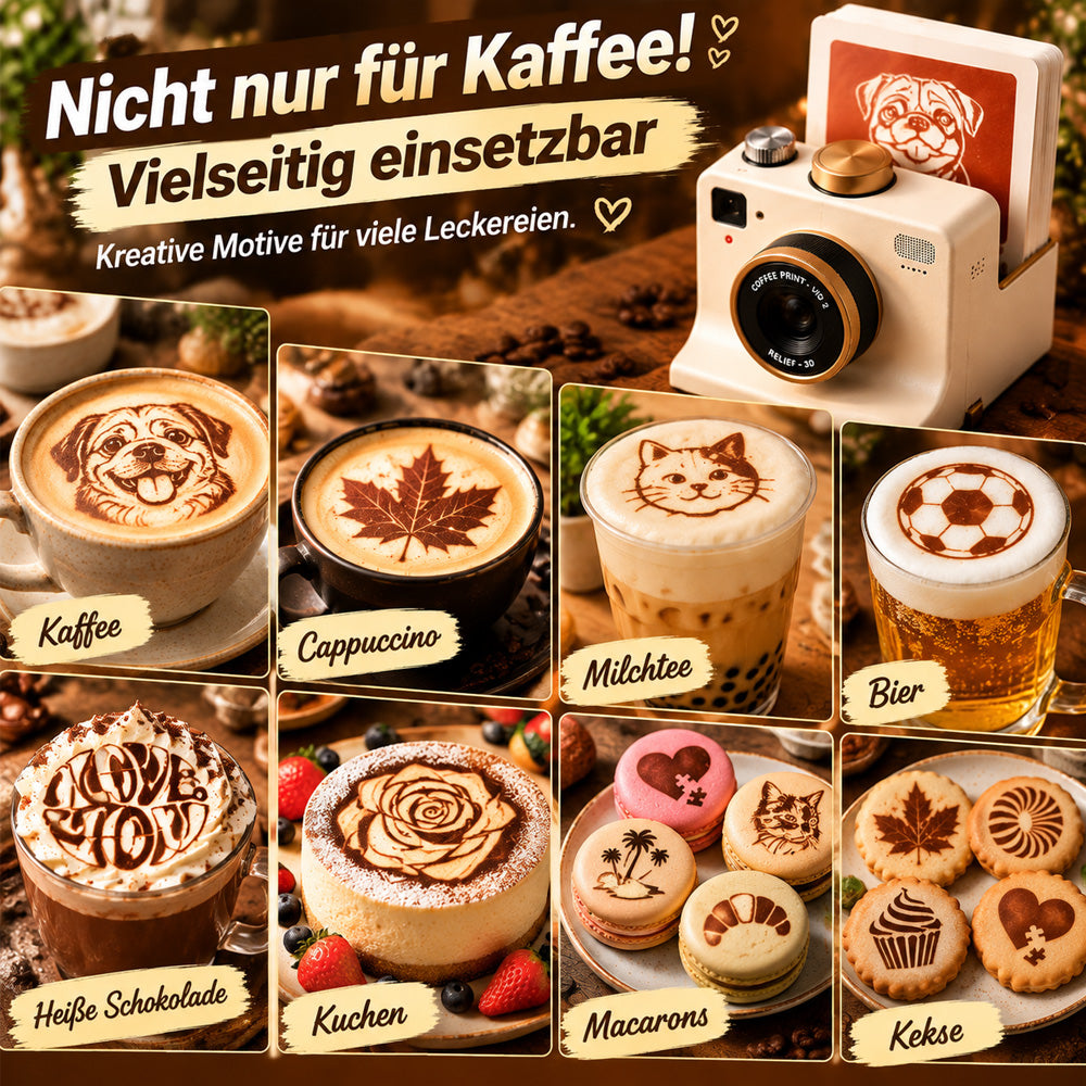 ☕ 50% RABATT!✨Retro-Kaffeekamera für kreative Kaffeemomente