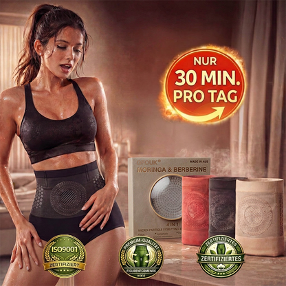 🔥Moringa & Berberin 4-in-1-Shorts mit Mikropartikeln zur Körperformung und Fettverbrennung