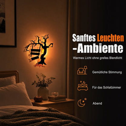 🎃Halloween-Wandaufkleber, die im Dunkeln leuchten✨ Sanftes LED-Licht 🩹 Einfach aufkleben