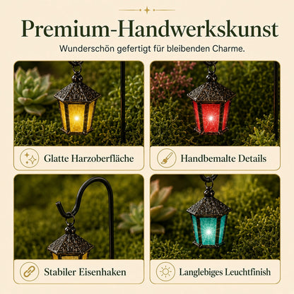 🌿Nachtleuchtende Laternen | Bunte Dekoration für Feengarten, Bonsai und aturlandschaft🌙