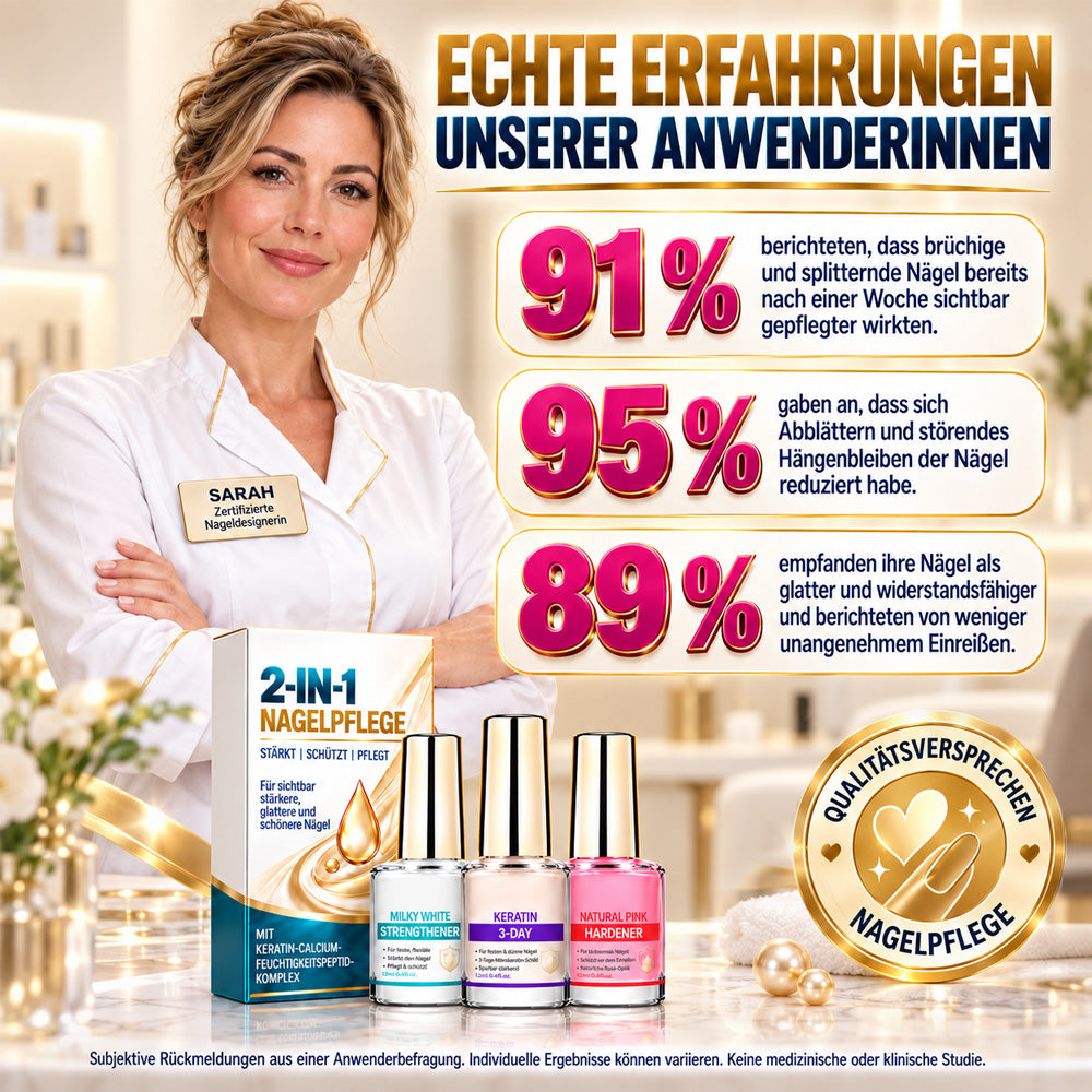 💜💅 Fliederfarbener Glanz-Nagelhärter | Leichtes Serum spendet Feuchtigkeit, stärkt die Nagelplatte & reduziert das Risiko von Nagelschäden