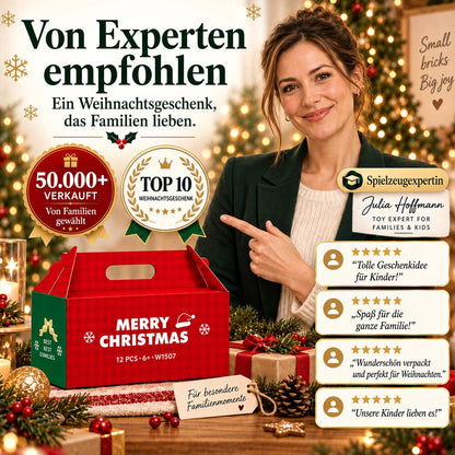 upsell⏳ Nur heute 49 % sparen – 🎄 12-Tage-Mini-Weihnachts-Bauset zum Selberbauen | 12 einzigartige, festliche Bausets mit Aufhängeschlaufen – perfekt zum Schmücken von Weihnachtsbäumen, Kränzen und festlichen Dekorationen 🧱