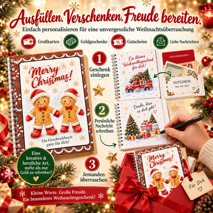 🎁50 % RABATT – Perfekt für Weihnachten! 🎅 🎄 Weihnachts-Geschenkkartenalbum – DIY Spiralalbum für persönliche Geschenke 👍