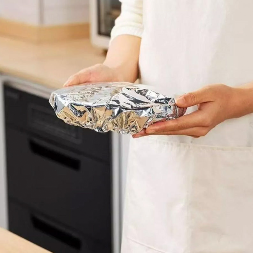 🏠 Aluminiumfolien-Wärmeisolierhaube – Speisen länger warm halten, ideal für Zuhause & unterwegs