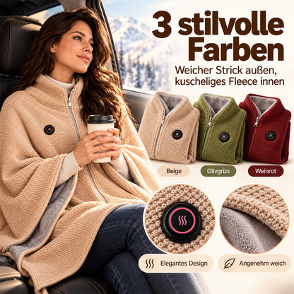 🔥 Weihnachtssale – 50 % RABATT! ❄️ Bleib den ganzen Winter warm – Tragbarer elektrischer Wärmeschal als Decke🎁