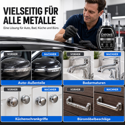 🚗 Chrompflege 2-in-1 – Entfernt Oxidation & Bringt Metalloberflächen Zum Strahlen