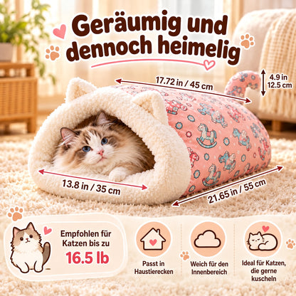 🐾🔥 Bestseller! Halbgeschlossenes, warmes Haustier-Schlafsackbett – Winddichtes, flauschiges Kuschelnest für Katzen und kleine Hunde, perfekt für gemütliche Winterschläfchen ❄️