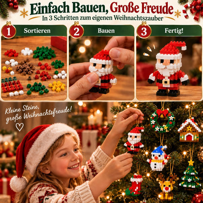 upsell⏳ Nur heute 49 % sparen – 🎄 12-Tage-Mini-Weihnachts-Bauset zum Selberbauen | 12 einzigartige, festliche Bausets mit Aufhängeschlaufen – perfekt zum Schmücken von Weihnachtsbäumen, Kränzen und festlichen Dekorationen 🧱