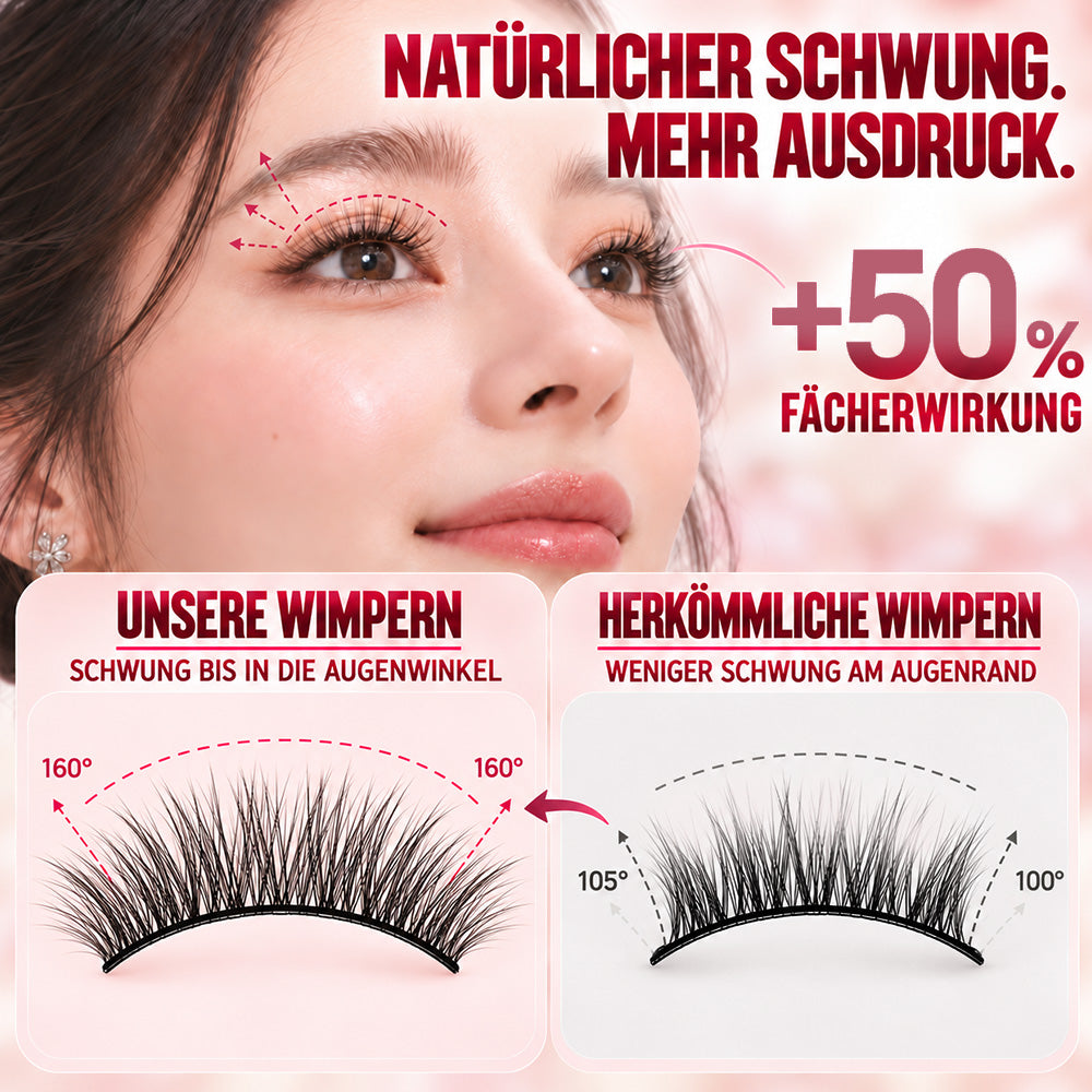 🌺Glue-Free Self-Adhesive Lashes – 3-Second, Natural & Reusable