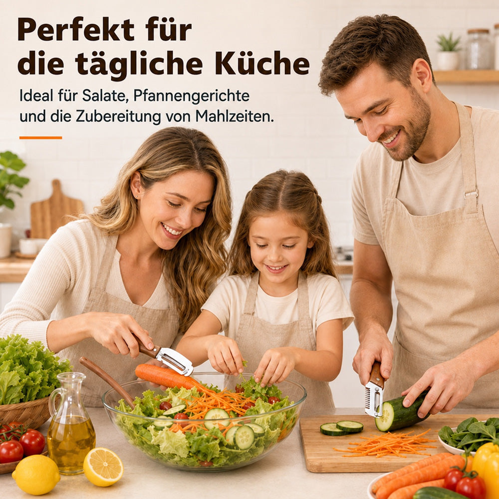 🔪🥬1 KAUFEN – 1 GRATIS ERHALTEN: Multifunktionaler Sparschäler 🥔🥕 🔥