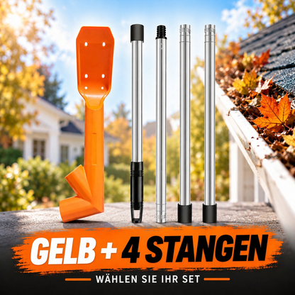 🧹 Verstellbare Dachrinnen-Schaufel – Sicheres Design Ohne Leiter Für Schnelle & Mühelose Entfernung Von Schmutz