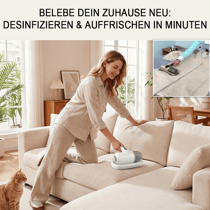 upsell 60%off😱Komplett aufgerüstet🛏️Über 500.000 Stück verkauft!💝Bettstaubsauger mit UV-C-Licht – Klopfen + Saugen + UV in einem!💥🔦 -Remifa®
