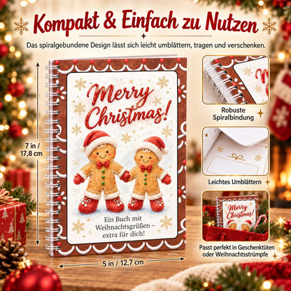 🎁50 % RABATT – Perfekt für Weihnachten! 🎅 🎄 Weihnachts-Geschenkkartenalbum – DIY Spiralalbum für persönliche Geschenke 👍