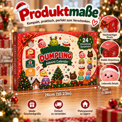 Squishy Dumpling Adventskalender 2026|24 einzigartige Knödel-Squishys, tausende Bestellungen weltweit, limitierte Auflage