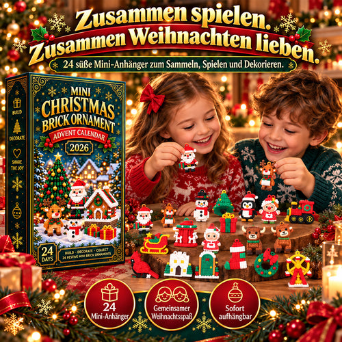 🎄Vergiss langweilige Adventskalender – entdecke 24 Tage voller Bauspaß 🧱, Überraschungen 🎁 und Weihnachtsstimmung ✨: Baue jeden Tag eine neue Mini-Weihnachtsdekoration und lass deinen Weihnachtsbaum Tag für Tag wachsen.