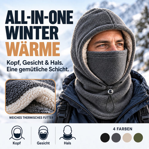 upsell❄️ 3-in-1 Winter-Sturmhaube – Winddichter Fleece-Gesichtsschutz für Damen & Herren, warm & kuschelig für Ski, Radfahren & Outdoor 🧣