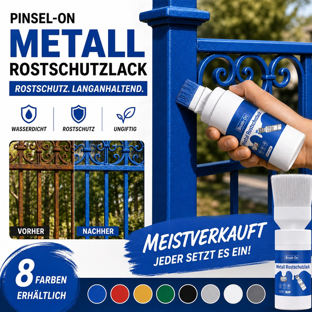 🥳50% RABATT｜Über 50.000 verkauft! Wasserbasierende Metallic-Silberfarbe mit integriertem Pinsel, überdeckt Kratzer und Flecken, frischt Ihr Zuhause auf