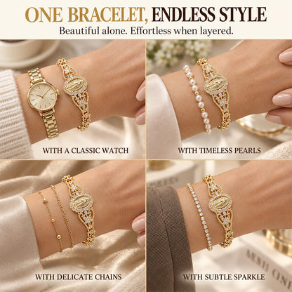 ⏳ NUR FÜR KURZE ZEIT ⏰ Maria-Armband, filigranes Blumendesign – Perfekt zu jedem Outfit & als Geschenk ✨