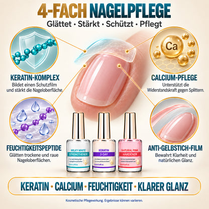💜💅 Fliederfarbener Glanz-Nagelhärter | Leichtes Serum spendet Feuchtigkeit, stärkt die Nagelplatte & reduziert das Risiko von Nagelschäden