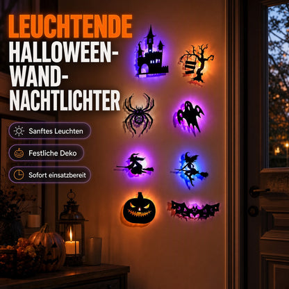 🎃Halloween-Wandaufkleber, die im Dunkeln leuchten✨ Sanftes LED-Licht 🩹 Einfach aufkleben