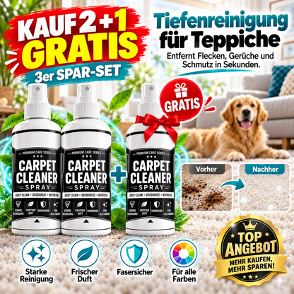 🔥🎁 2+1 GRATIS!!🥳 Tiefenreinigendes Teppichspray – entfernt hartnäckige Flecken und neutralisiert Gerüche sofort!