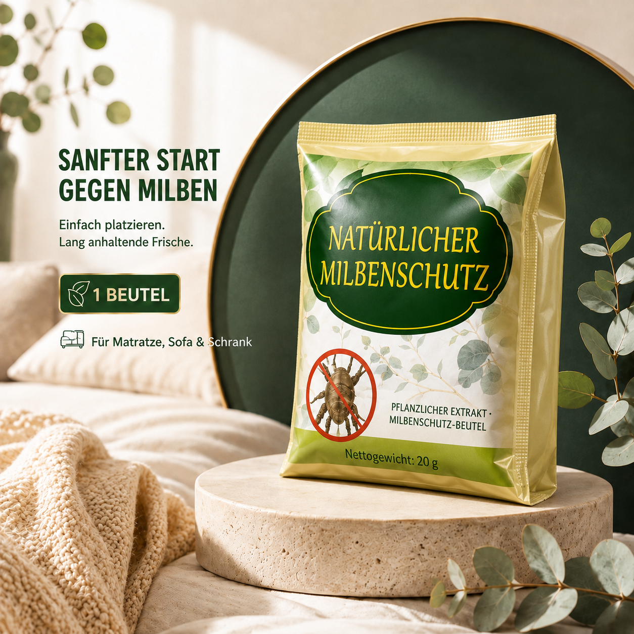 ♻️Milbenschutz-Säckchen gegen Hausstaubmilben | Milben in Matratze, Bett und Sofa wirksam bekämpfen – für hygienische Frische und erholsamen Schlaf✨