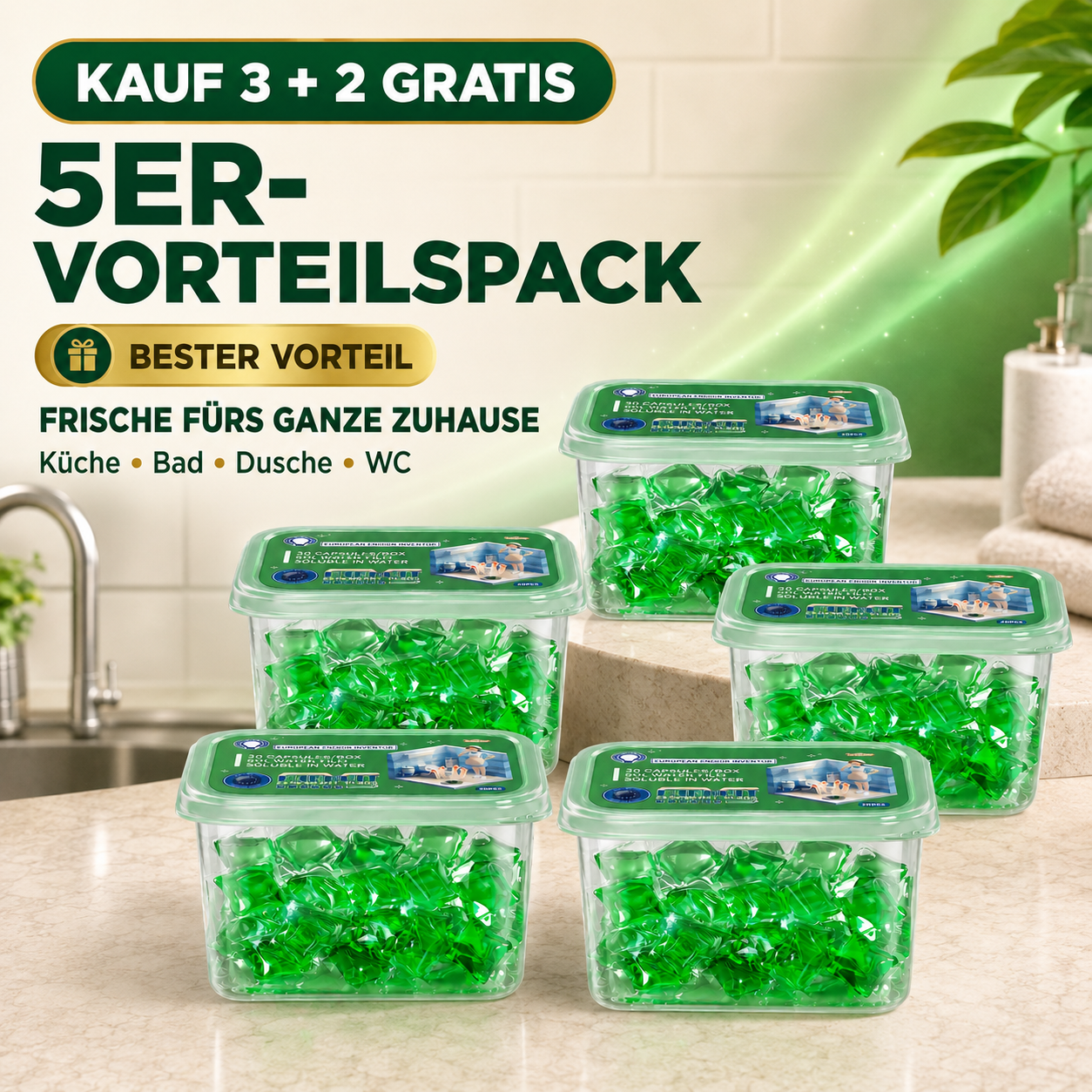 🏠💧 48 % Rabatt! Abfluss‑Deodorant‑Tabs – Bio‑Enzym‑Formel neutralisiert Gerüche direkt an der Quelle. Sofortiger Frischeduft, ohne aggressive Chemikalien. Verabschieden Sie sich von unangenehmen Gerüchen. 🚰✅