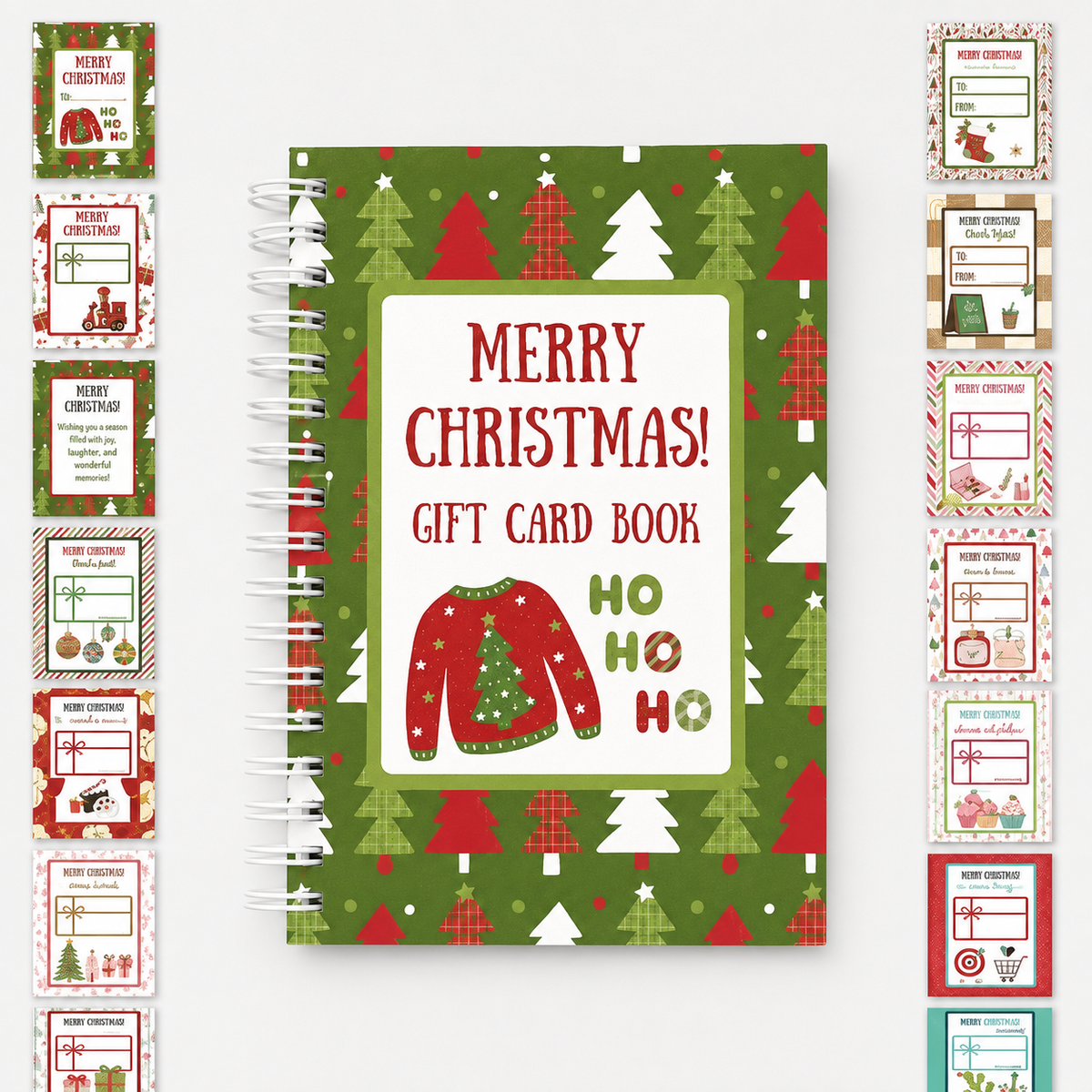 🎁50 % RABATT – Perfekt für Weihnachten! 🎅 🎄 Weihnachts-Geschenkkartenalbum – DIY Spiralalbum für persönliche Geschenke 👍
