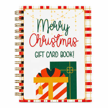 🎁50 % RABATT – Perfekt für Weihnachten! 🎅 🎄 Weihnachts-Geschenkkartenalbum – DIY Spiralalbum für persönliche Geschenke 👍