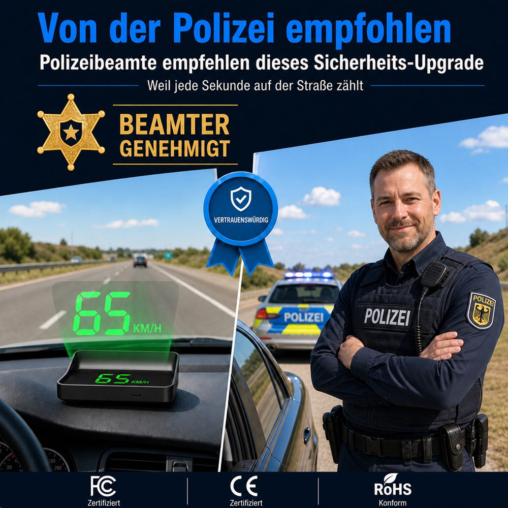 🚘 HUD Head-Up Display – Sicher fahren ohne Ablenkung