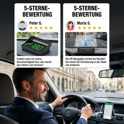 🚘 HUD Head-Up Display – Sicher fahren ohne Ablenkung