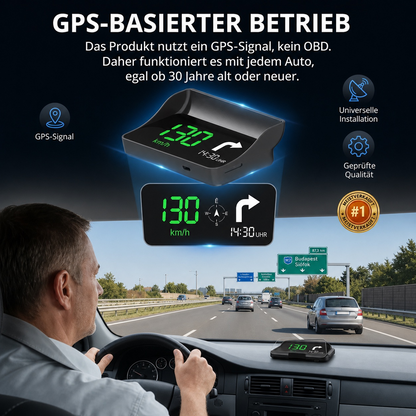 🚘 HUD Head-Up Display – Sicher fahren ohne Ablenkung