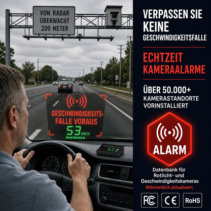 🚘 HUD Head-Up Display – Sicher fahren ohne Ablenkung