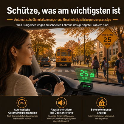 🚘 HUD Head-Up Display – Sicher fahren ohne Ablenkung