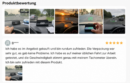 🚘 HUD Head-Up Display – Sicher fahren ohne Ablenkung