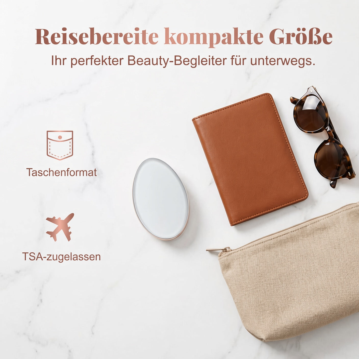 🥳2026 TOP-SELLER🥳💎Ergonomisches Haarentfernungsgerät mit Schutzhülle✨ Kristall-Haarentferner 🪒 Glatte Haut ohne Rasierer! ✨