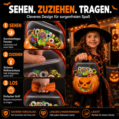 🎃 Einzigartiges Halloween-Design | Süßigkeitentüten aus Kunststoff, perfekt für Süßigkeiten, Geschenke und kreative Verpackungen. 👻