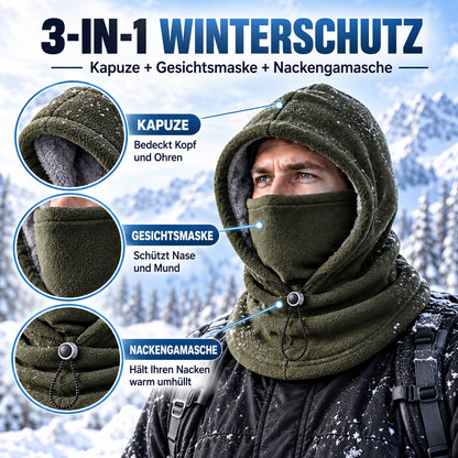 50 % RABATT | ❄️🔥 Winter-Sturmhaube 🧣 – 3-in-1-Wärmeschutz für Gesicht und Hals im Alltag | Dein Must-have für kalte Tage zum kleinen Preis