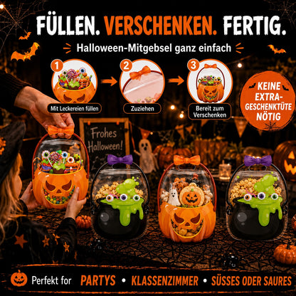 🎃 Einzigartiges Halloween-Design | Süßigkeitentüten aus Kunststoff, perfekt für Süßigkeiten, Geschenke und kreative Verpackungen. 👻