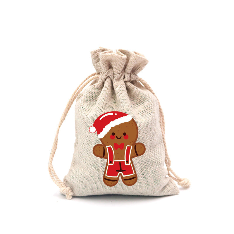 🎄⛄ Weihnachtliche Jute-Geschenkbeutel mit Kordelzug--Lose Süßigkeiten und Geschenke in Sekunden ordentlich verpackt 🎁🎄