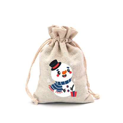 🎄⛄ Weihnachtliche Jute-Geschenkbeutel mit Kordelzug--Lose Süßigkeiten und Geschenke in Sekunden ordentlich verpackt 🎁🎄