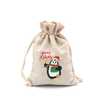 Pinguin mit Glöckchen & Geschenk