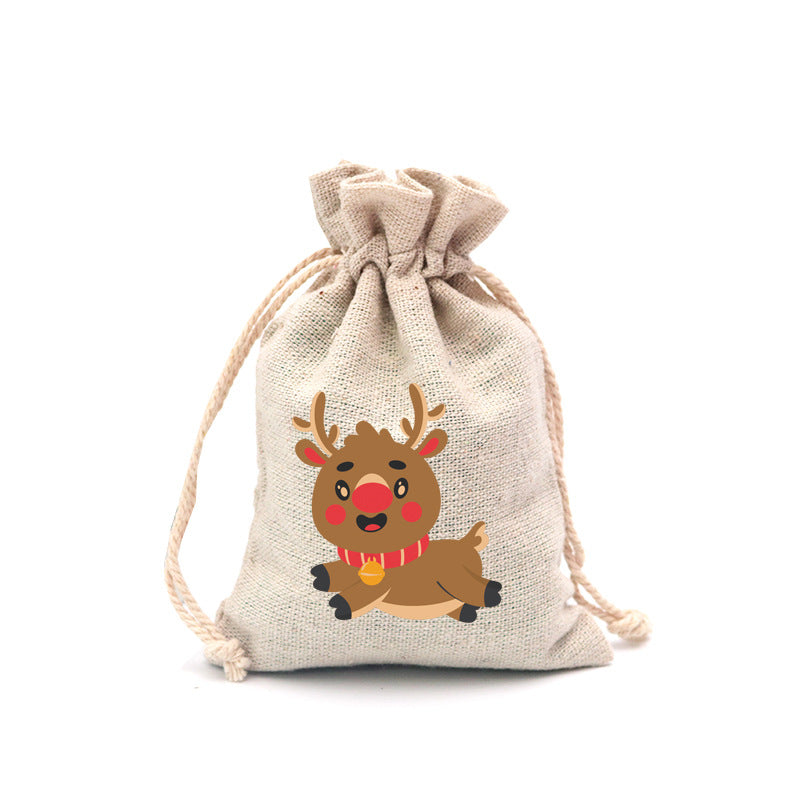 🎄⛄ Weihnachtliche Jute-Geschenkbeutel mit Kordelzug--Lose Süßigkeiten und Geschenke in Sekunden ordentlich verpackt 🎁🎄