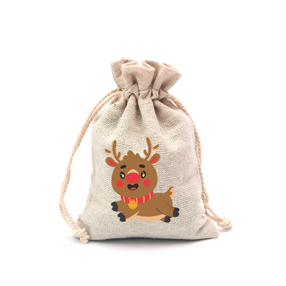 🎄⛄ Weihnachtliche Jute-Geschenkbeutel mit Kordelzug--Lose Süßigkeiten und Geschenke in Sekunden ordentlich verpackt 🎁🎄