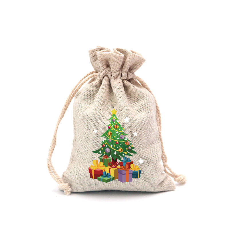 🎄⛄ Weihnachtliche Jute-Geschenkbeutel mit Kordelzug--Lose Süßigkeiten und Geschenke in Sekunden ordentlich verpackt 🎁🎄