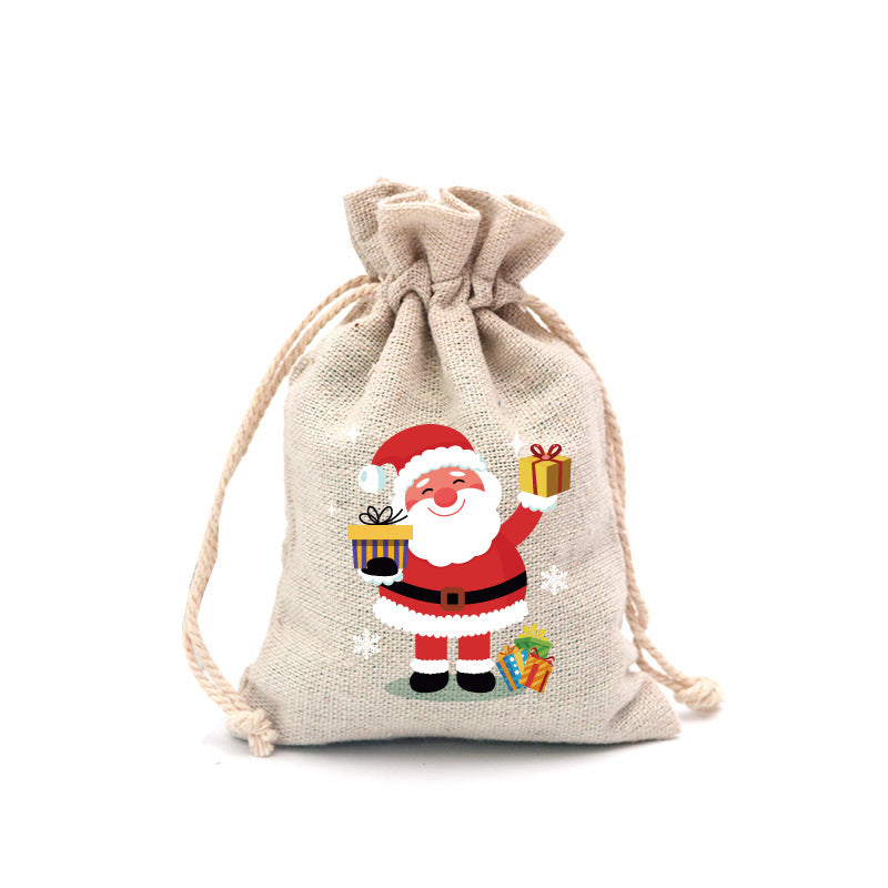 🎄⛄ Weihnachtliche Jute-Geschenkbeutel mit Kordelzug--Lose Süßigkeiten und Geschenke in Sekunden ordentlich verpackt 🎁🎄