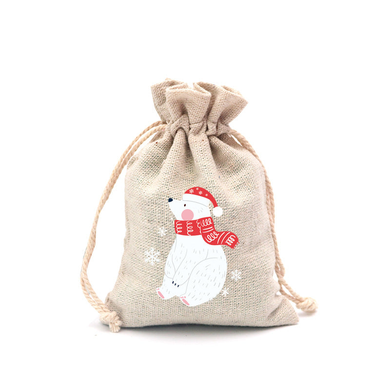 🎄⛄ Weihnachtliche Jute-Geschenkbeutel mit Kordelzug--Lose Süßigkeiten und Geschenke in Sekunden ordentlich verpackt 🎁🎄