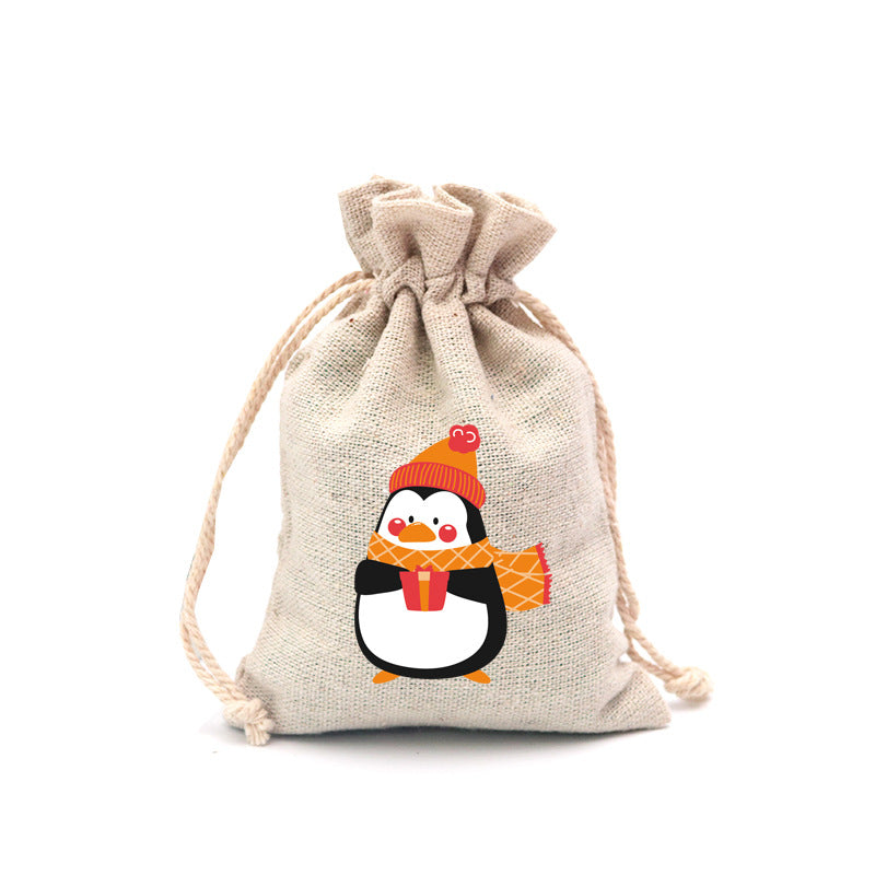 🎄⛄ Weihnachtliche Jute-Geschenkbeutel mit Kordelzug--Lose Süßigkeiten und Geschenke in Sekunden ordentlich verpackt 🎁🎄