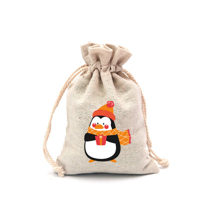 🎄⛄ Weihnachtliche Jute-Geschenkbeutel mit Kordelzug--Lose Süßigkeiten und Geschenke in Sekunden ordentlich verpackt 🎁🎄